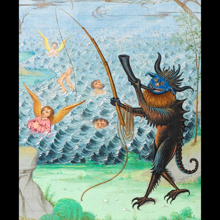 Pèlerinage de vie humaine, Hainaut ca. 1490 (Bibliothèque de Genève Ms. fr. 182, fol. 162v)